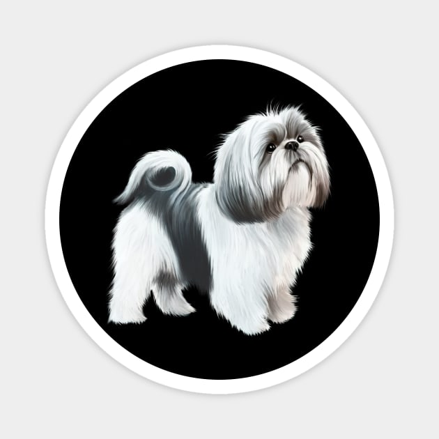 Shih tzu Dog Magnet by logiamerch